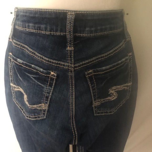 Silver Skinny jeans Women's size 26 - Picture 5 of 10